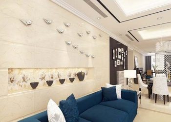 Mẫu gạch ốp tường 30x60 ấn tượng cho phòng khách